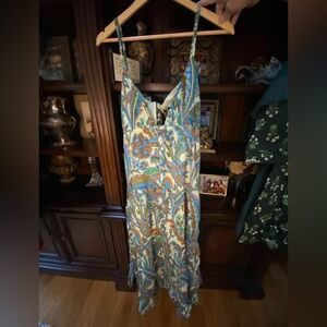 House of Harlow 1969 Floral Maxi Dress, Gorgeous Colors! EUC